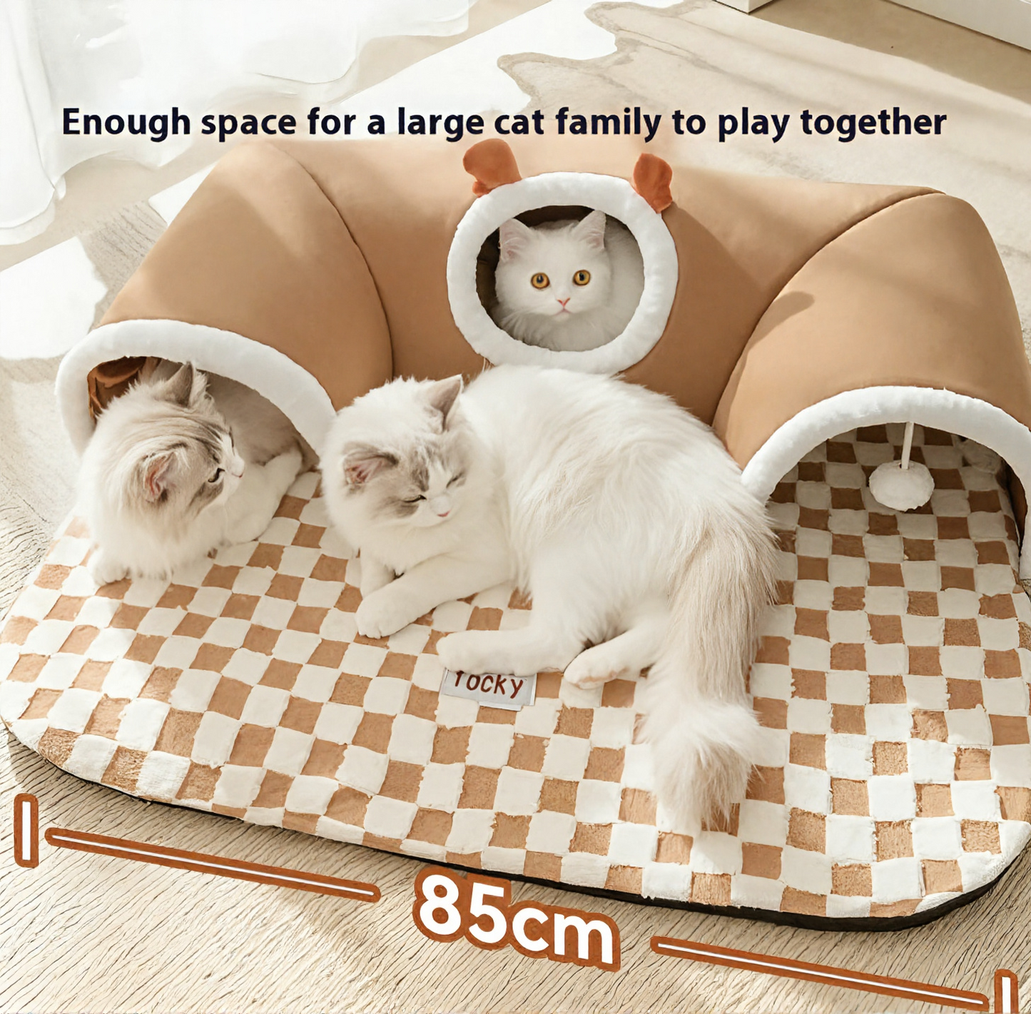 Hide-and-Seek Cat Tunnel Bed