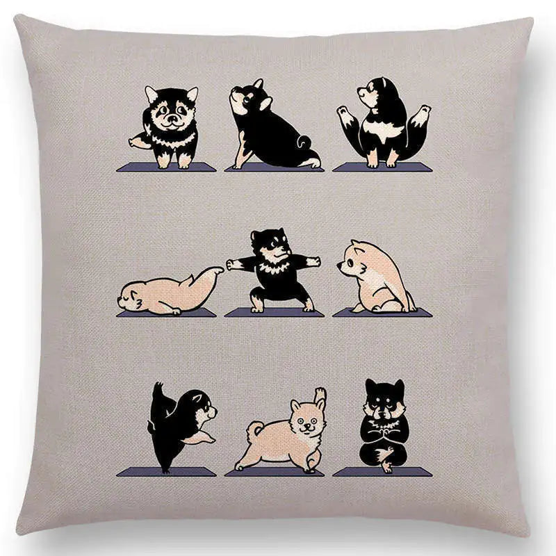 Dog Print Pillowcase