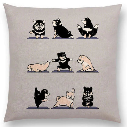 Dog Print Pillowcase