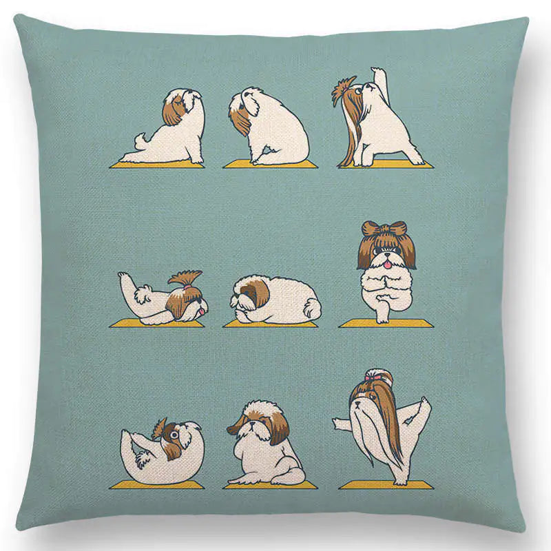 Dog Print Pillowcase