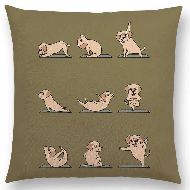 Dog Print Pillowcase