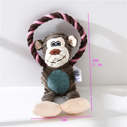 Plush Toys - Monkey, Lion, Elephant